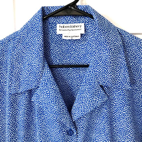 Haberdashery by Leslie Fay Sportswear button collar shirt vintage - Picture 2 of 4